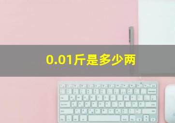 0.01斤是多少两