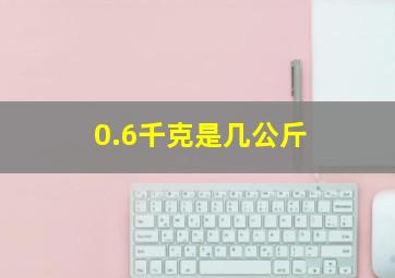 0.6千克是几公斤