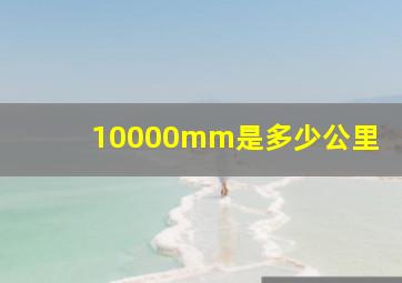 10000mm是多少公里