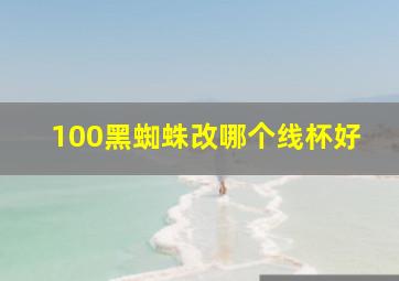 100黑蜘蛛改哪个线杯好