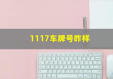 1117车牌号咋样