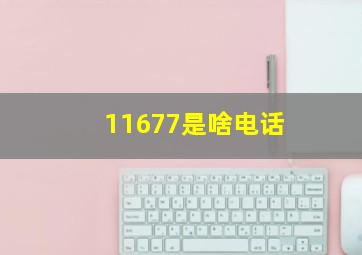 11677是啥电话