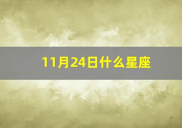 11月24日什么星座