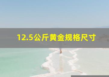 12.5公斤黄金规格尺寸