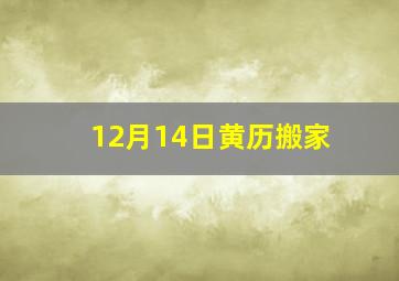 12月14日黄历搬家