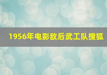 1956年电影敌后武工队搜狐