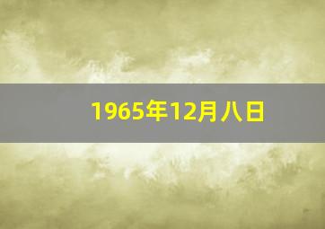 1965年12月八日