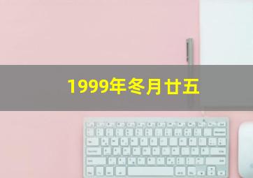 1999年冬月廿五