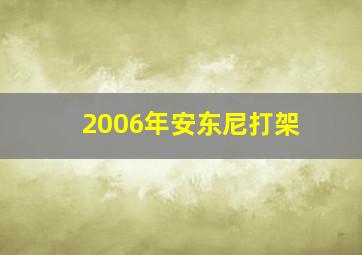 2006年安东尼打架