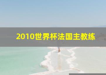 2010世界杯法国主教练