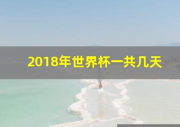 2018年世界杯一共几天