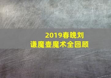 2019春晚刘谦魔壶魔术全回顾