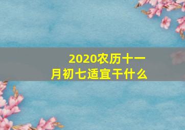 2020农历十一月初七适宜干什么