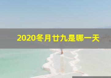 2020冬月廿九是哪一天