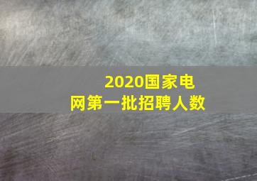 2020国家电网第一批招聘人数