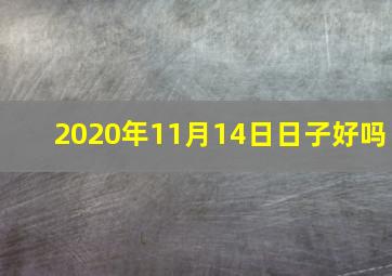 2020年11月14日日子好吗