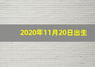 2020年11月20日出生