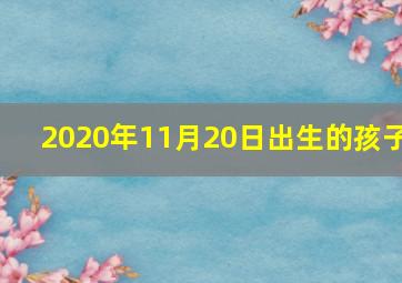 2020年11月20日出生的孩子