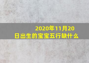 2020年11月20日出生的宝宝五行缺什么