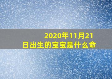 2020年11月21日出生的宝宝是什么命