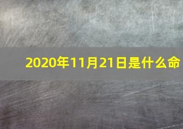 2020年11月21日是什么命