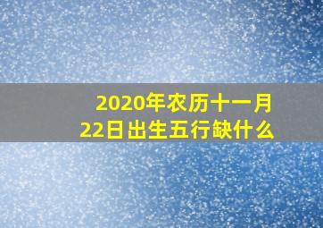 2020年农历十一月22日出生五行缺什么