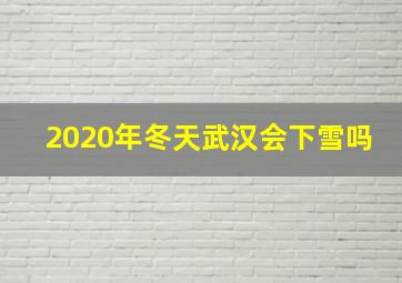 2020年冬天武汉会下雪吗