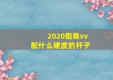 2020蜘蛛sv配什么硬度的杆子