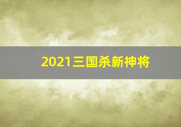 2021三国杀新神将