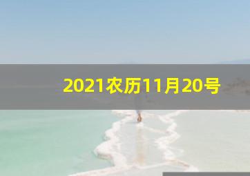 2021农历11月20号