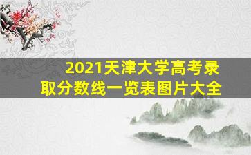 2021天津大学高考录取分数线一览表图片大全