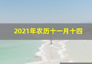 2021年农历十一月十四