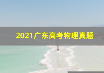 2021广东高考物理真题