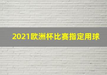 2021欧洲杯比赛指定用球