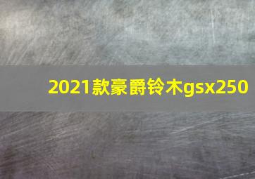 2021款豪爵铃木gsx250