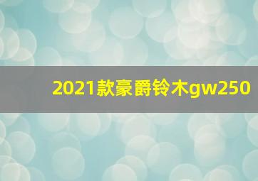 2021款豪爵铃木gw250