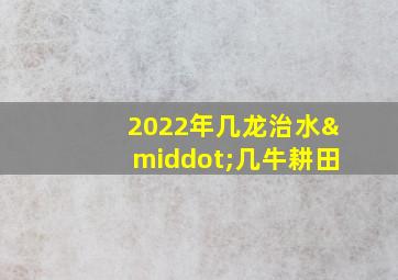 2022年几龙治水·几牛耕田