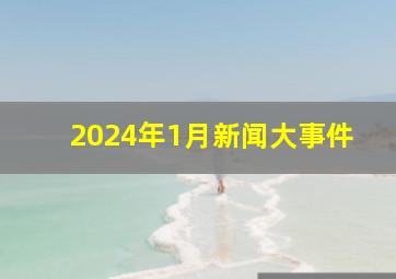 2024年1月新闻大事件