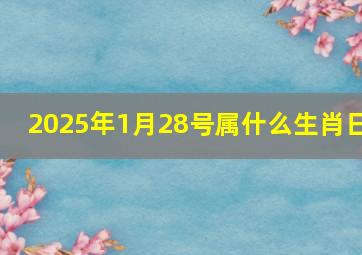 2025年1月28号属什么生肖日