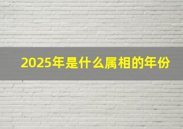 2025年是什么属相的年份