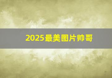 2025最美图片帅哥