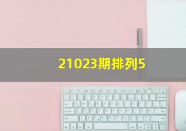 21023期排列5