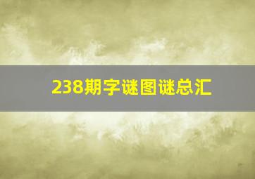 238期字谜图谜总汇