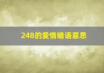 248的爱情暗语意思