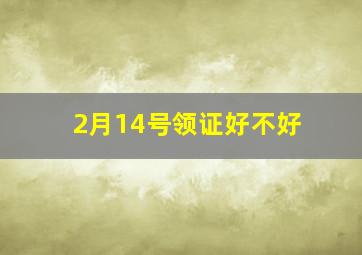 2月14号领证好不好