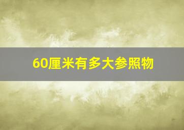 60厘米有多大参照物