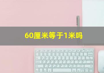 60厘米等于1米吗