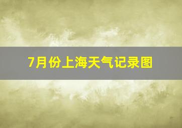 7月份上海天气记录图