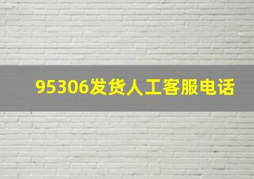 95306发货人工客服电话