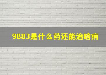 9883是什么药还能治啥病